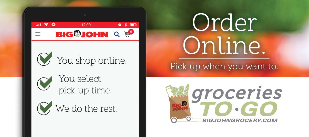 Order your groceries online.