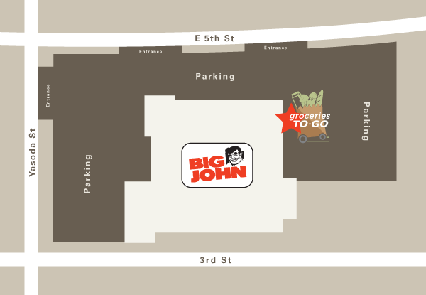 Big John Parking Map